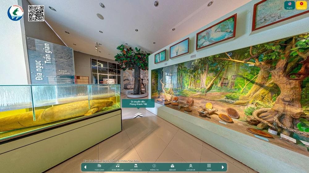 Khu trưng b&agrave;y chủ đề &ldquo;C&ocirc;n Đảo - Thi&ecirc;n nhi&ecirc;n v&agrave; con người&rdquo; (Nguồn: Du lịch C&ocirc;n Đảo 360&deg;)